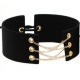 Coral Fleece Binding Collar - Golden BLACK