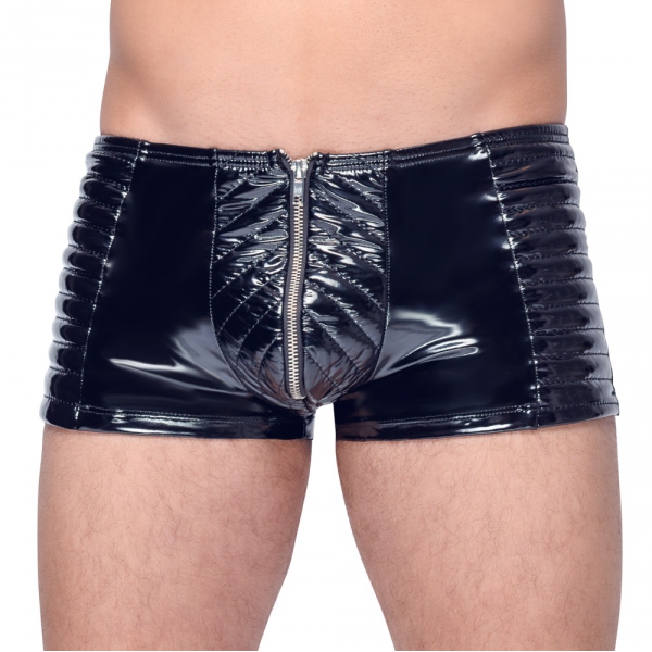 Boxer Vinyl Biker Zwart