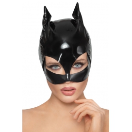 Maschera da gatto in vinile nero