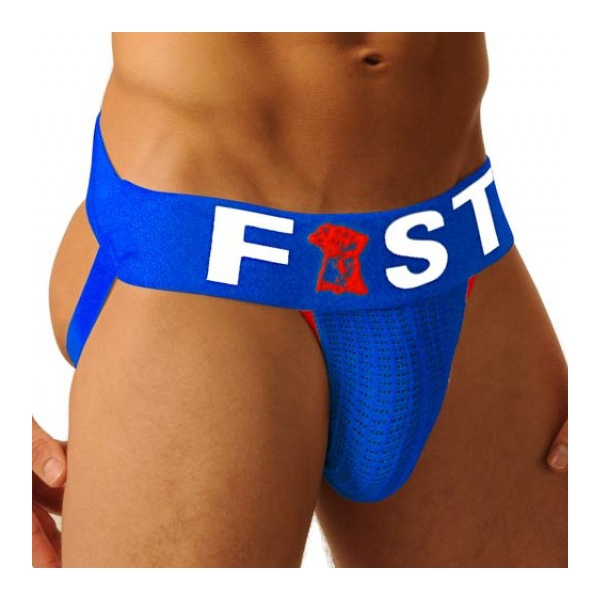 Jockstrap Fist Logo Blau