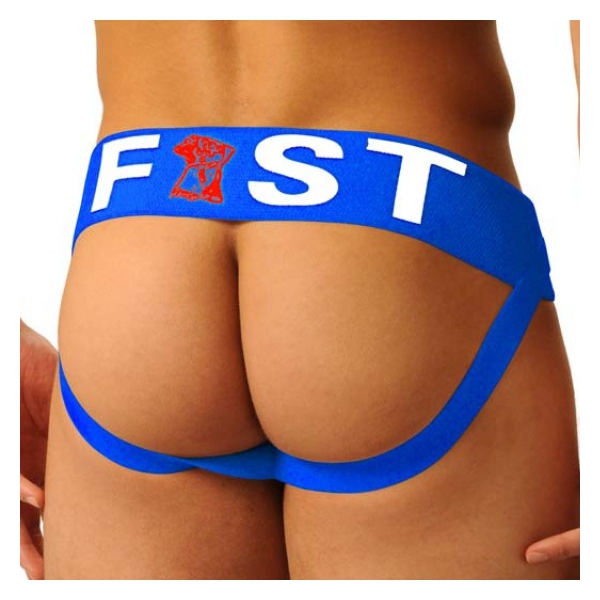Jockstrap Fist Logo Bleu