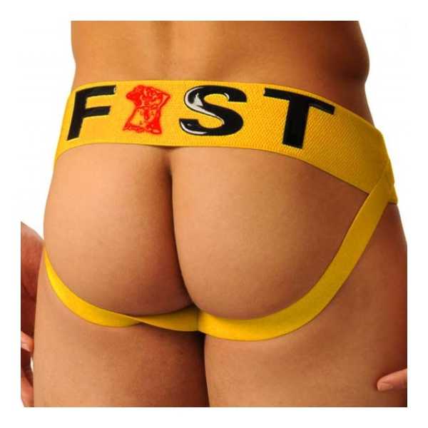 Jockstrap Fist Logo Gelb