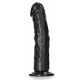 RealRock Curved Dildo 20 x 4.6cm Black