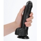 Consolador Curvo RealCock 17 x 4,3cm Negro