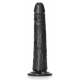 RealRock Slim Dildo 20 x 4.6cm Schwarz