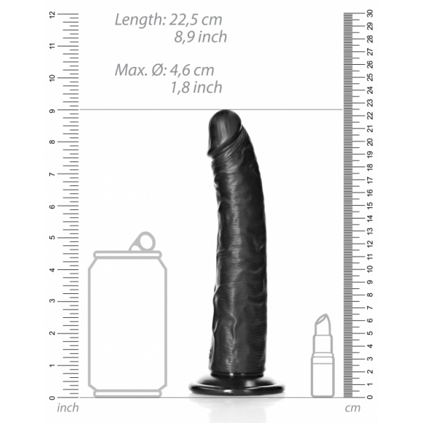 Slim Realistic Dildo with Suction Cup - 8''/ 20,5 cm