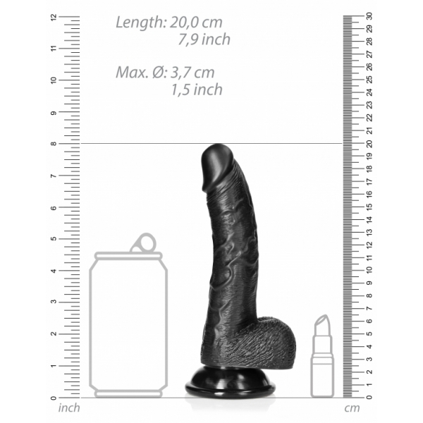 Curved Dildo Kurt 15 x 3.7cm Black