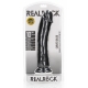 Mega Gebogen Dildo RealRock 25 x 5,6cm Zwart