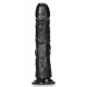 Mega Dildo curvo RealRock 25 x 5,6 cm nero