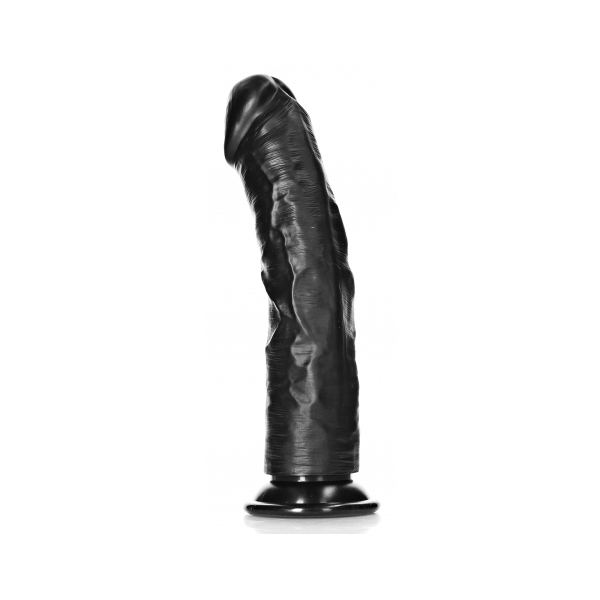 Mega Dildo Curvo RealRock 25 x 5,6cm Preto