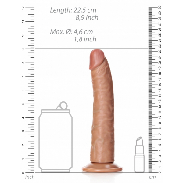 RealRock Dildo Slim 20 x 4,6cm Latino