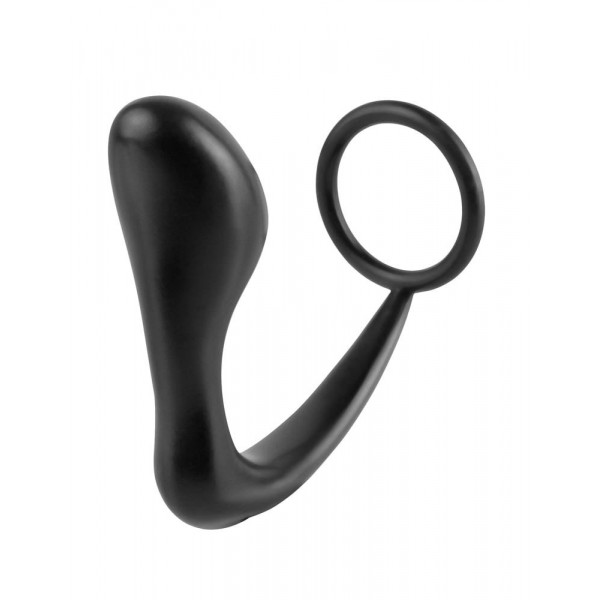 Ass Gasm Plug und Cockring 10 x 3.2 cm Schwarz