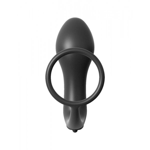 Anal Fantasy Collection  Ass-Gasm Cockring Vibrating Plug Black