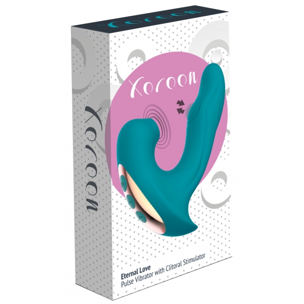 Clitoris and G-spot stimulator Eternal 15cm Turquoise