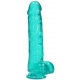 Dildo Crystal Clear 21 x 5.5cm Grün