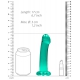 Dildo Rody Crystal RealRock 16 x 4cm Grün