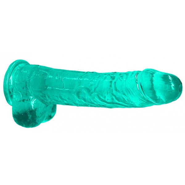 Dildo trasparente 19 x 4,5 cm verde