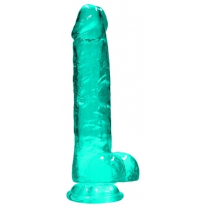 Real Rock Crystal Dildo trasparente 16 x 4 cm verde