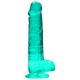 Crystal Clear Dildo 16 x 4cm Green