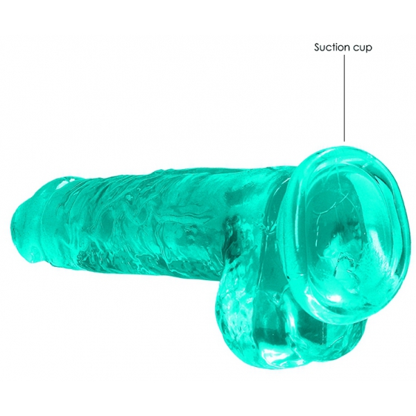 Dildo trasparente 16 x 4 cm verde