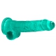 Dildo cristalino 16 x 4cm Verde