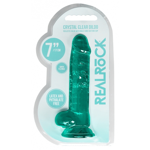 Dildo Crystal Clear 14 x 3.5cm Grün