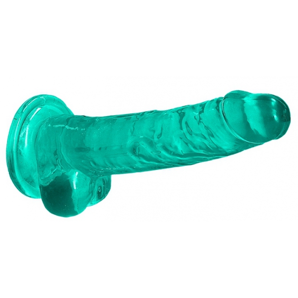 Dildo Crystal Clear 14 x 3.5cm Grün