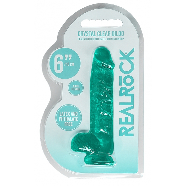 Crystal Clear Dildo 12 x 3cm Green