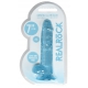 Dildo trasparente 14 x 3,5 cm blu