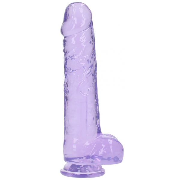 Dildo Crystal Clear 21 x 5.5cm Violett