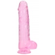 Dildo transparente 21 x 5,5cm Rosa