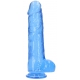 Gode Crystal Clear 21 x 5.5cm Bleu