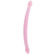 Dildo doppio di cristallo RealRock 42 x 3,5 cm rosa