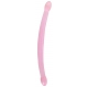 Double Dildo Crystal RealRock 42 x 3.5cm Pink