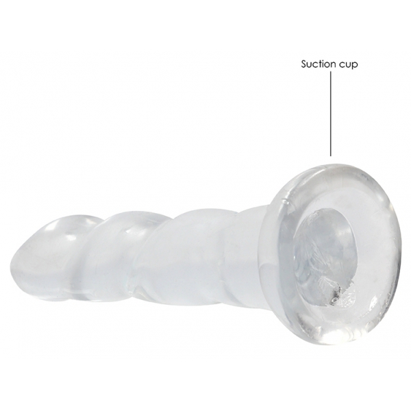 Dildo Twist Kristal RealRock 16 x 4cm Helder