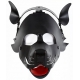 Hond Pup Masker Zwart