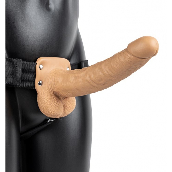 Hollow Strap-on with Balls - 9''/ 23 cm