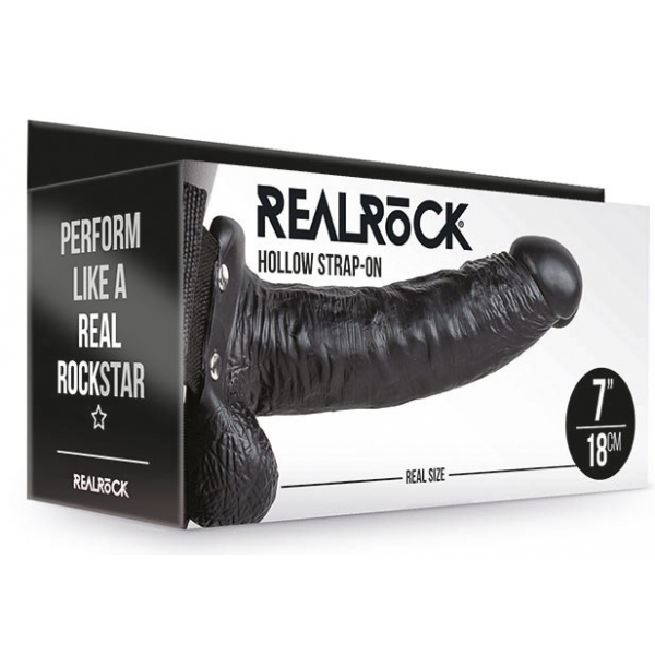 Cinturino cavo su RealRock 18 x 4,5 cm Nero