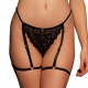 Tanga con tirantes MARIE Negro