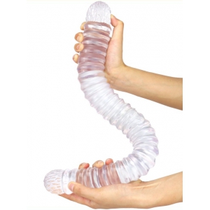 DoublePlayz Double Threaded 22 INCH Dildo WHITE