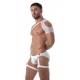 White Circuit Leg Suspender x1