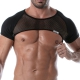 Crop Harness Circuit Mesh Black