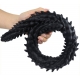 Barbed 24 inch Silicone Butt Plug M BLACK