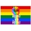 Drapeau Rainbow Love is Love 90 x 150cm