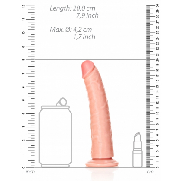 Slanke Dildo RealRock 18 x 4,2cm