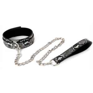 SM Fantasy Collare Snakine nero-argento