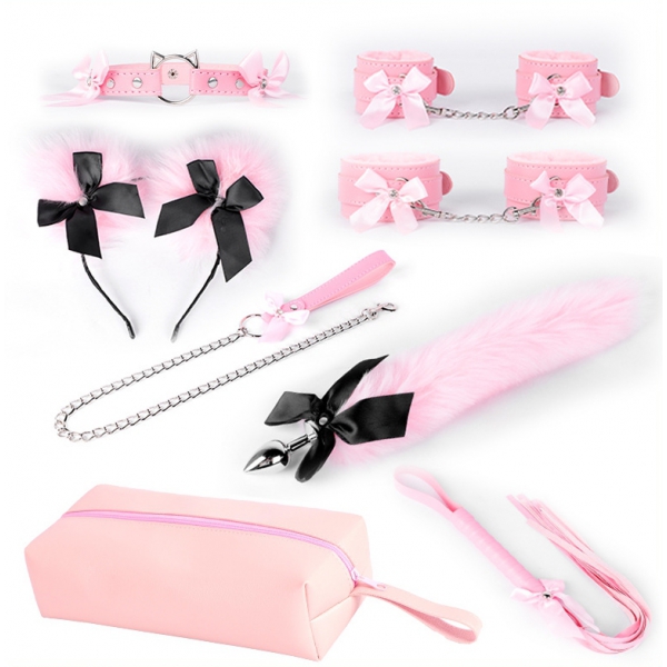 Sm Bow Pink 7 Piece Kit