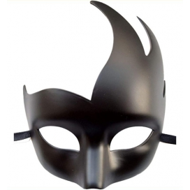 KinkHarness Black Flamy Mask