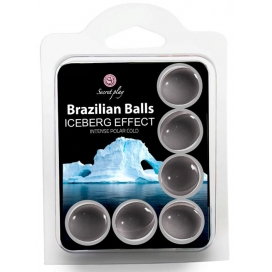 Secret Play Pack of 6 Brazilian Massage Balls Iceberg Effect