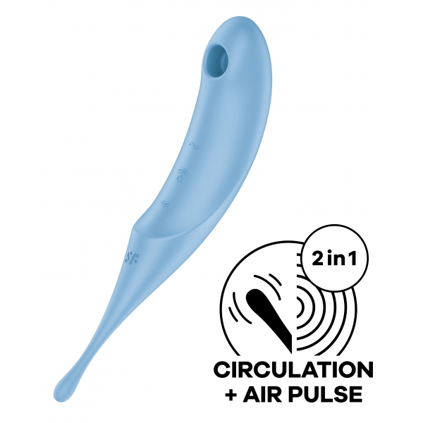 Estimulador de clítoris Twirling Pro Azul